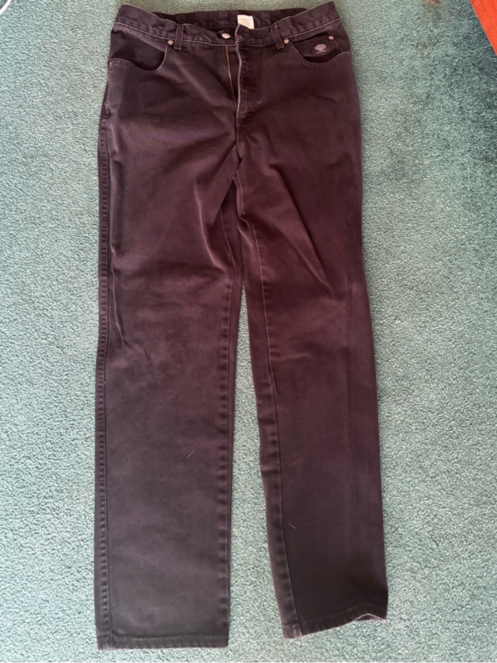 Harley-Davidson Black Straight-Leg Men's Jeans